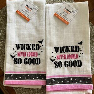 Halloween tea towels - Wicked Never Looked So Good